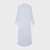 Abito camicia lungo in cotone a righe Abito camicia lungo in cotone a righe