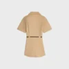 Abito in twill di cotone e seta