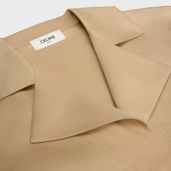 Abito in twill di cotone e seta