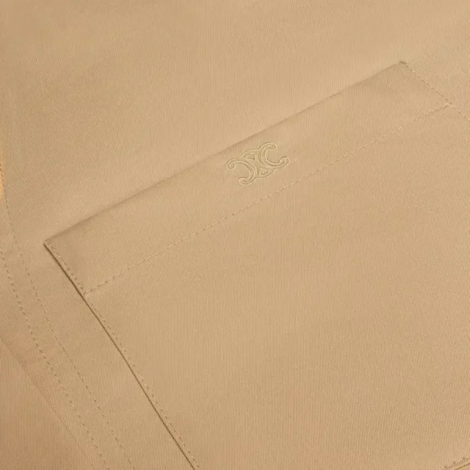 Abito in twill di cotone e seta