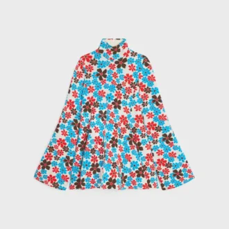 Abito midi in jacquard di poliammide