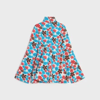 Abito midi in jacquard di poliammide