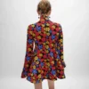 Abito midi in jacquard di poliammide Abito midi in jacquard di poliammide