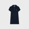 Abito polo mini in cotone felpato Abito polo mini in cotone felpato