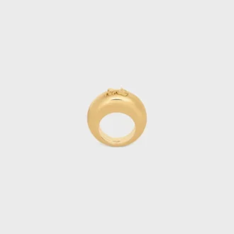 Anello CELINE Sulky in ottone con finitura dorata