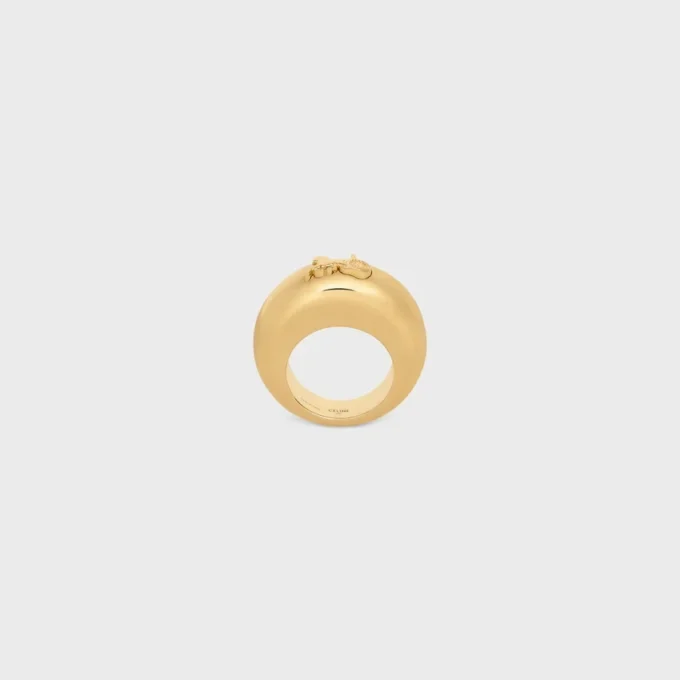 Anello CELINE Sulky in ottone con finitura dorata Anello CELINE Sulky in ottone con finitura dorata