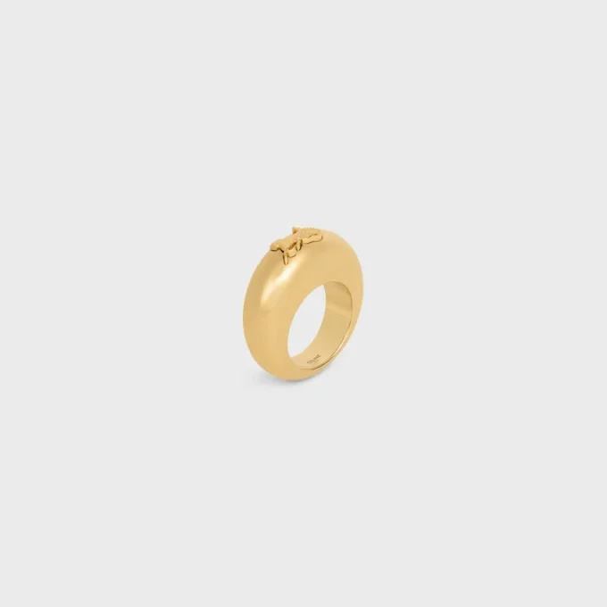 Anello CELINE Sulky in ottone con finitura dorata Anello CELINE Sulky in ottone con finitura dorata