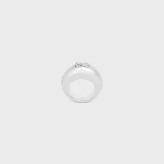 Anello CELINE Sulky in ottone con finitura in rodio