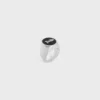 Anello con sigillo CELINE Sulky in smalto e ottone con finitura in rodio Anello con sigillo CELINE Sulky in smalto e ottone con finitura in rodio