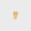 Anello con sigillo quadrato Triomphe in ottone con finitura dorata Anello con sigillo quadrato Triomphe in ottone con finitura dorata