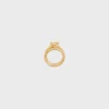 Anello doppio Knot in ottone con finitura dorata Anello doppio Knot in ottone con finitura dorata