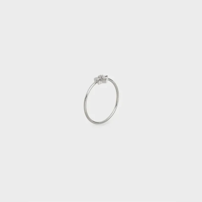 Anello Etoile CELINE in oro bianco e diamanti Anello Etoile CELINE in oro bianco e diamanti