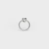 Anello Knot in ottone con finitura in rodio Anello Knot in ottone con finitura in rodio