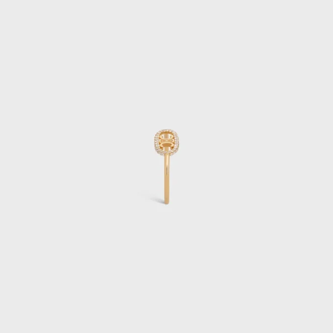 Anello Maillon Triomphe in oro giallo e diamanti Anello Maillon Triomphe in oro giallo e diamanti