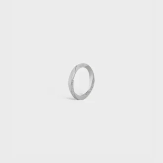 Anello Torsion in oro bianco e diamanti