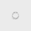 Anello Triomphe Gourmette in ottone con finitura in rodio Anello Triomphe Gourmette in ottone con finitura in rodio