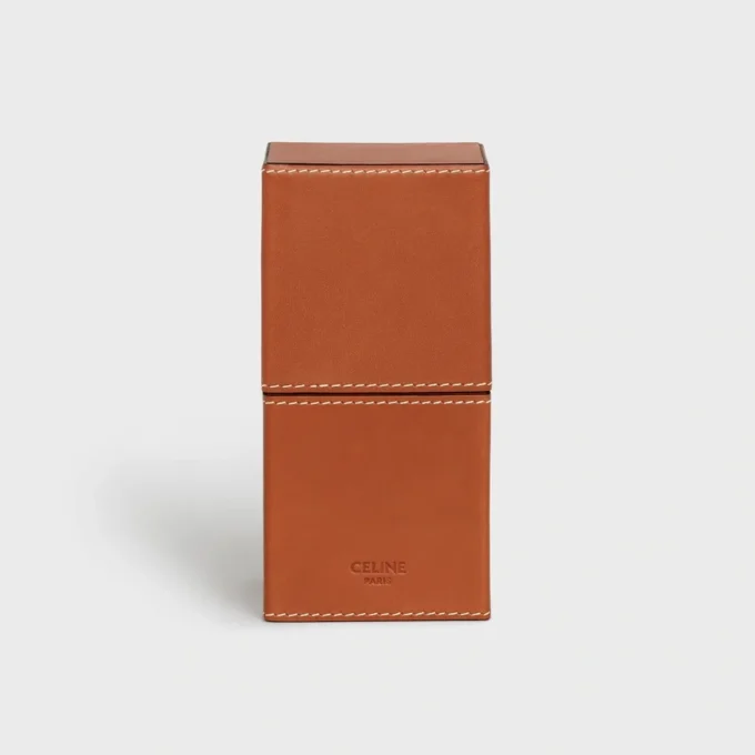 Astuccio 1 Profumo 100 ml in pelle di vitello naturale Astuccio 1 Profumo 100 ml in pelle di vitello naturale