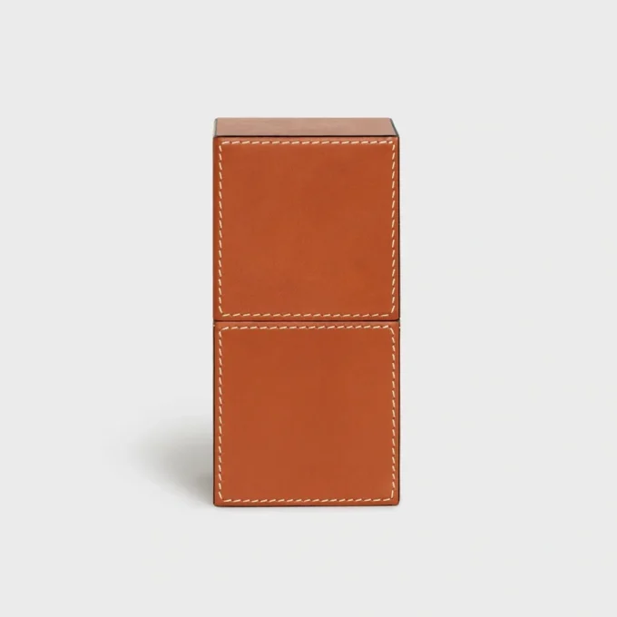 Astuccio 1 Profumo 100 ml in pelle di vitello naturale Astuccio 1 Profumo 100 ml in pelle di vitello naturale