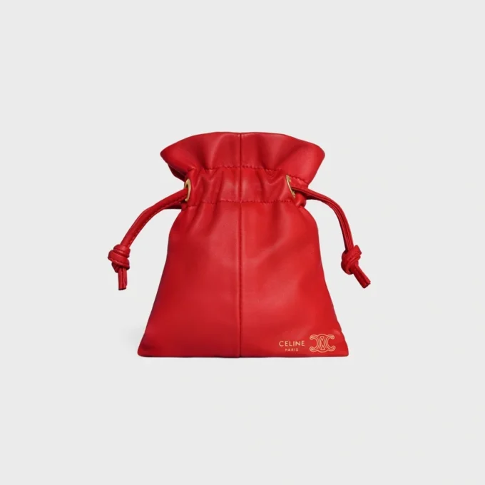 Astuccio Micro Crystal in pelle di agnello liscia Astuccio Micro Crystal in pelle di agnello liscia