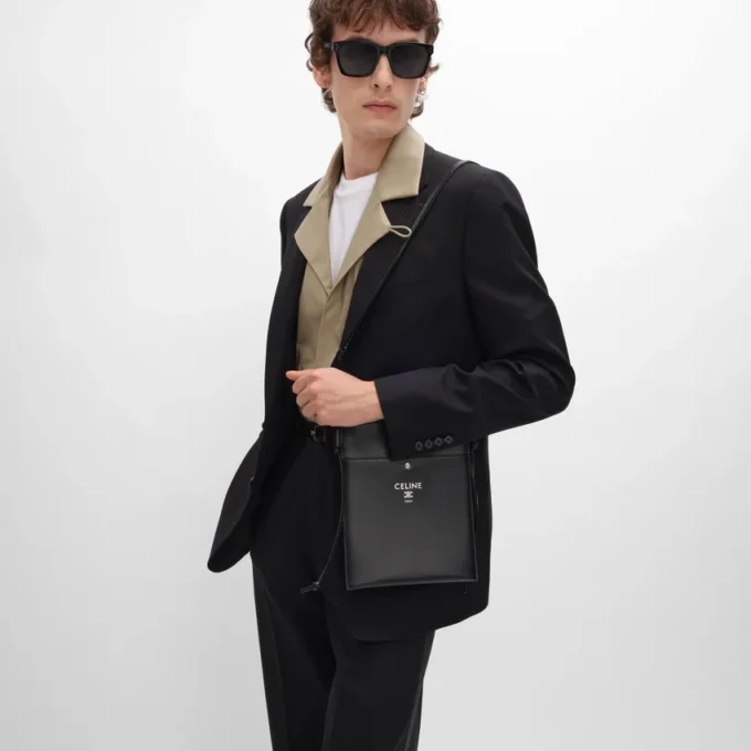 Astuccio Sharp Take Away in pelle di agnello liscia