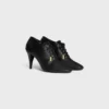 Ballerina morbida con lacci e tacco in pelle di vitello – Concia vegetale Ballerina morbida con lacci e tacco in pelle di vitello – Concia vegetale