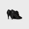 Ballerina morbida con lacci e tacco in pelle di vitello – Concia vegetale Ballerina morbida con lacci e tacco in pelle di vitello – Concia vegetale