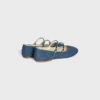 Ballerine CELINE a doppio cinturino in denim Ballerine CELINE a doppio cinturino in denim