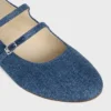 Ballerine CELINE a doppio cinturino in denim Ballerine CELINE a doppio cinturino in denim