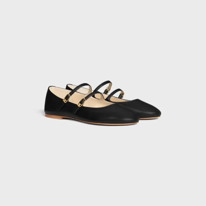 Ballerine CELINE a doppio cinturino in pelle di agnello Ballerine CELINE a doppio cinturino in pelle di agnello