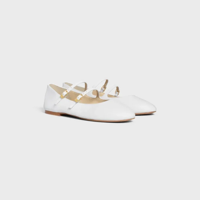Ballerine CELINE a doppio cinturino in pelle di agnello Ballerine CELINE a doppio cinturino in pelle di agnello