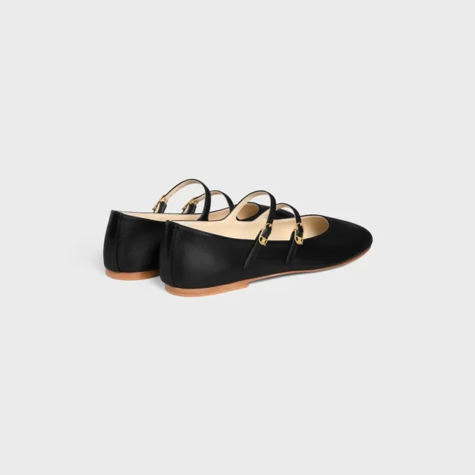 Ballerine CELINE a doppio cinturino in pelle di agnello Ballerine CELINE a doppio cinturino in pelle di agnello