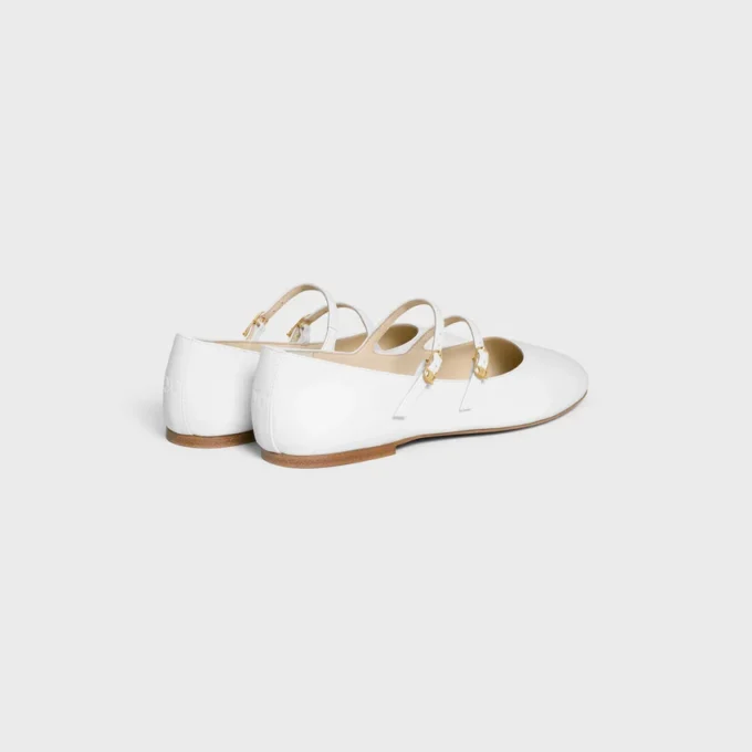 Ballerine CELINE a doppio cinturino in pelle di agnello Ballerine CELINE a doppio cinturino in pelle di agnello