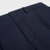 Bermuda in gabardine di cotone e lana