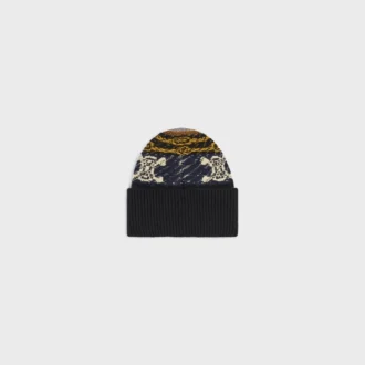 Berretto in cashmere jacquard