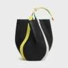 Borsa a secchiello grande in pelle di vitello liscia Borsa a secchiello grande in pelle di vitello liscia