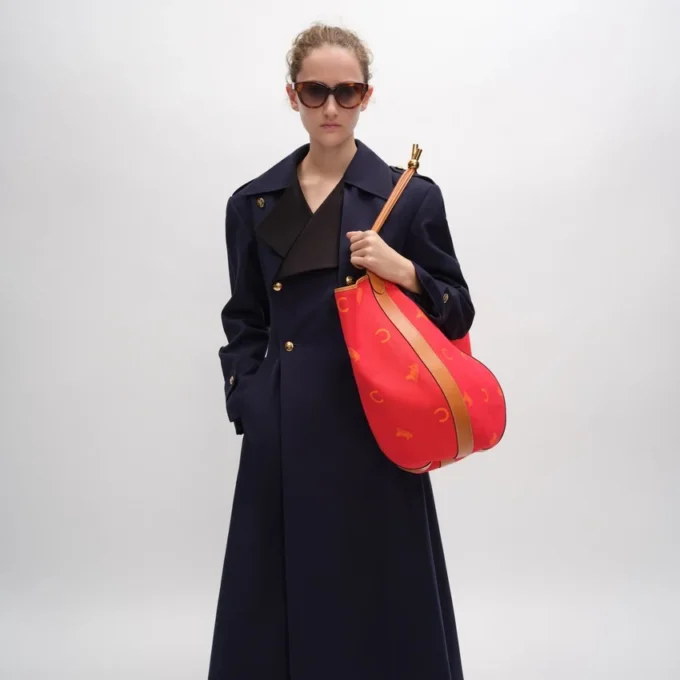 Borsa a secchiello grande in tessuto Jacquard C Sulky Borsa a secchiello grande in tessuto Jacquard C Sulky