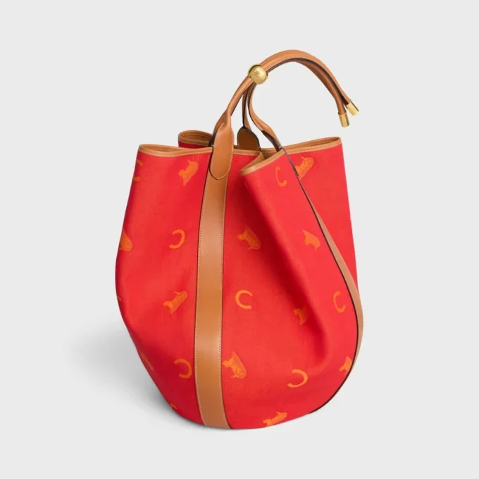 Borsa a secchiello grande in tessuto Jacquard C Sulky Borsa a secchiello grande in tessuto Jacquard C Sulky