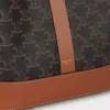 Borsa a secchiello media in Triomphe Canvas e pelle di vitello Borsa a secchiello media in Triomphe Canvas e pelle di vitello