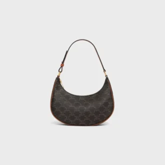 Borsa Ava in Triomphe Canvas e pelle di vitello