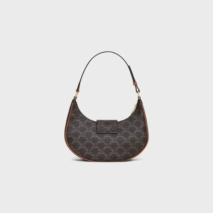 Borsa Ava Triomphe media in Triomphe Canvas e pelle di vitello Borsa Ava Triomphe media in Triomphe Canvas e pelle di vitello