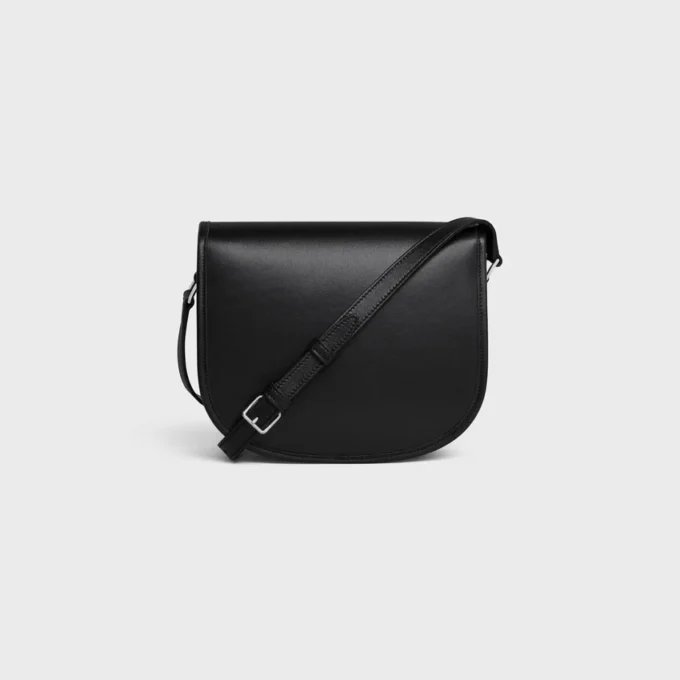 Borsa Besace Triomphe media in morbida pelle di vitello naturale Borsa Besace Triomphe media in morbida pelle di vitello naturale