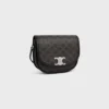Borsa Besace Triomphe media in Triomphe Canvas e pelle di vitello Borsa Besace Triomphe media in Triomphe Canvas e pelle di vitello