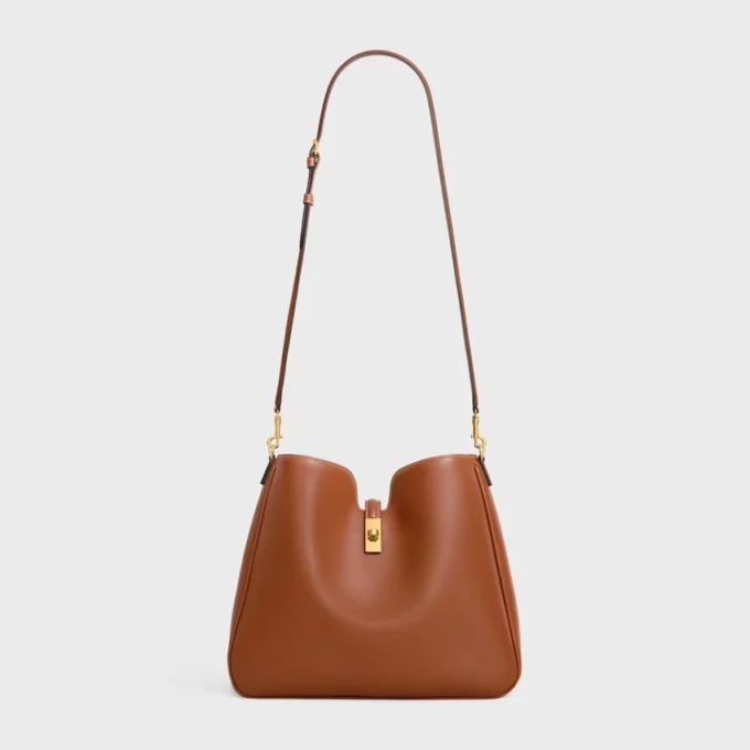 Borsa Camille 16 Soft media in pelle di vitello liscia Borsa Camille 16 Soft media in pelle di vitello liscia