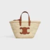 Borsa CELINE Classic Panier per adolescenti in foglie di palma e pelle di vitello Borsa CELINE Classic Panier per adolescenti in foglie di palma e pelle di vitello
