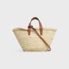 Borsa CELINE Classic Panier per adolescenti in foglie di palma e pelle di vitello Borsa CELINE Classic Panier per adolescenti in foglie di palma e pelle di vitello