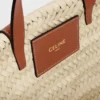 Borsa CELINE Classic Panier per adolescenti in foglie di palma e pelle di vitello Borsa CELINE Classic Panier per adolescenti in foglie di palma e pelle di vitello