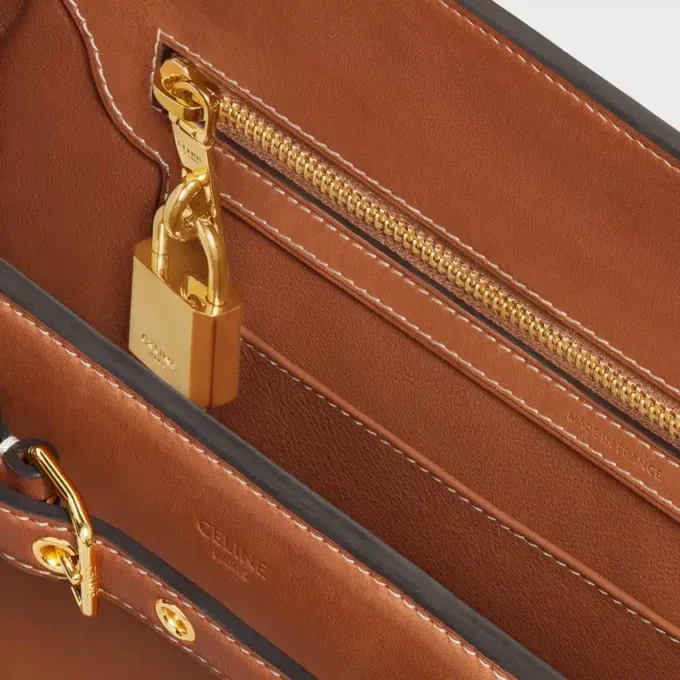 Borsa CELINE Conti in pelle di vitello naturale Borsa CELINE Conti in pelle di vitello naturale