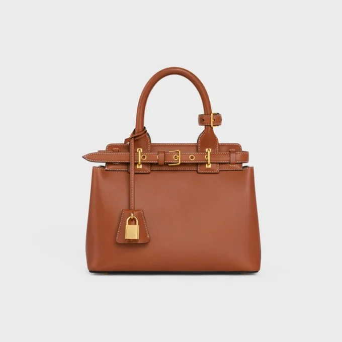 Borsa Celine Conti Teen in pelle di vitello naturale Borsa Celine Conti Teen in pelle di vitello naturale