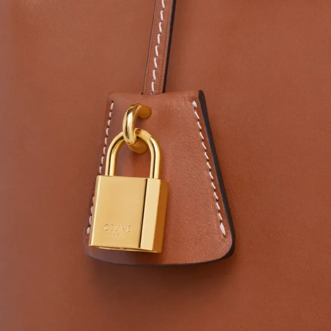 Borsa Celine Conti Teen in pelle di vitello naturale Borsa Celine Conti Teen in pelle di vitello naturale