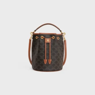 Borsa Clara in Triomphe Canvas e pelle di vitello